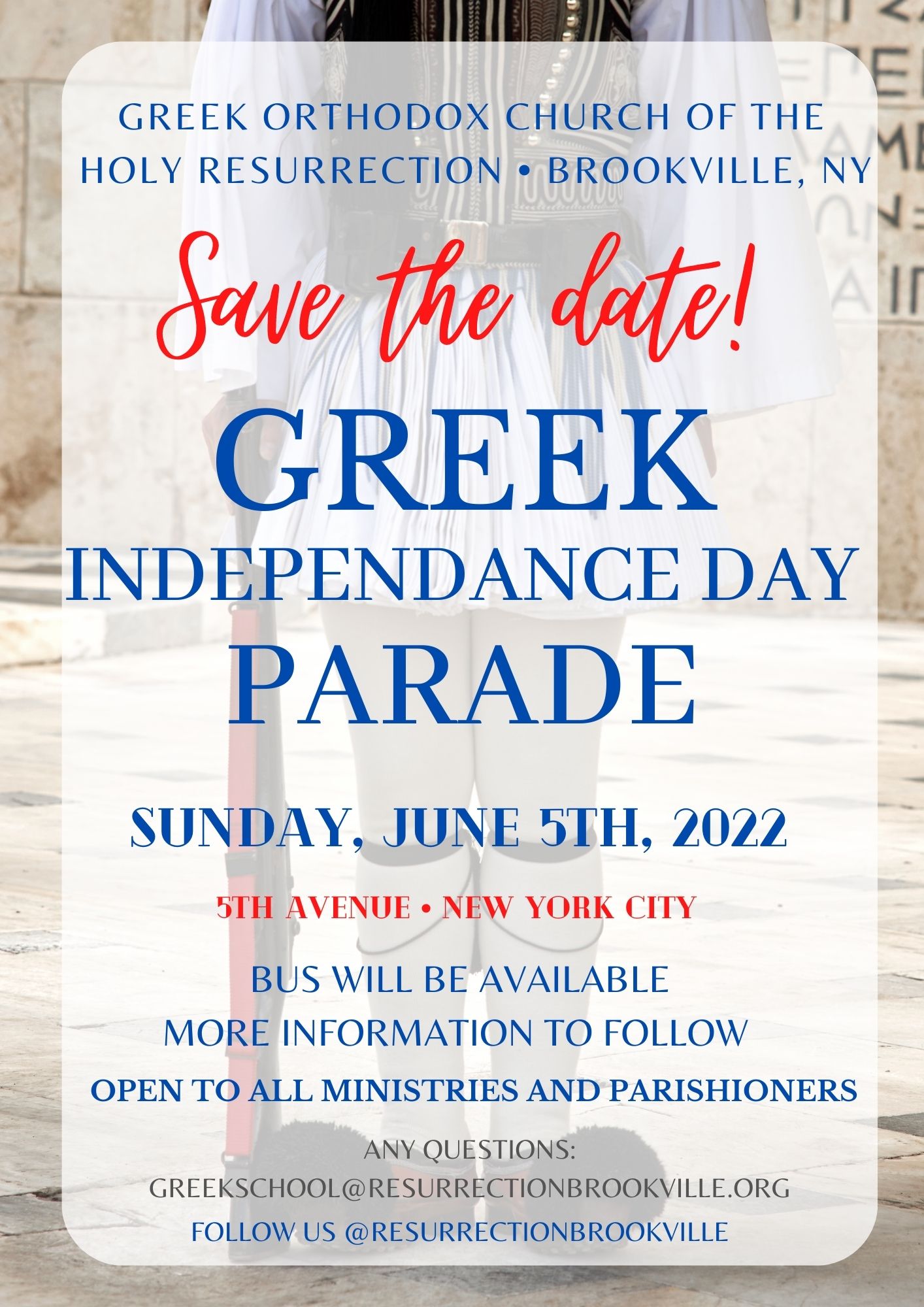 Greek Independence Day Parade - SAVE THE DATE!