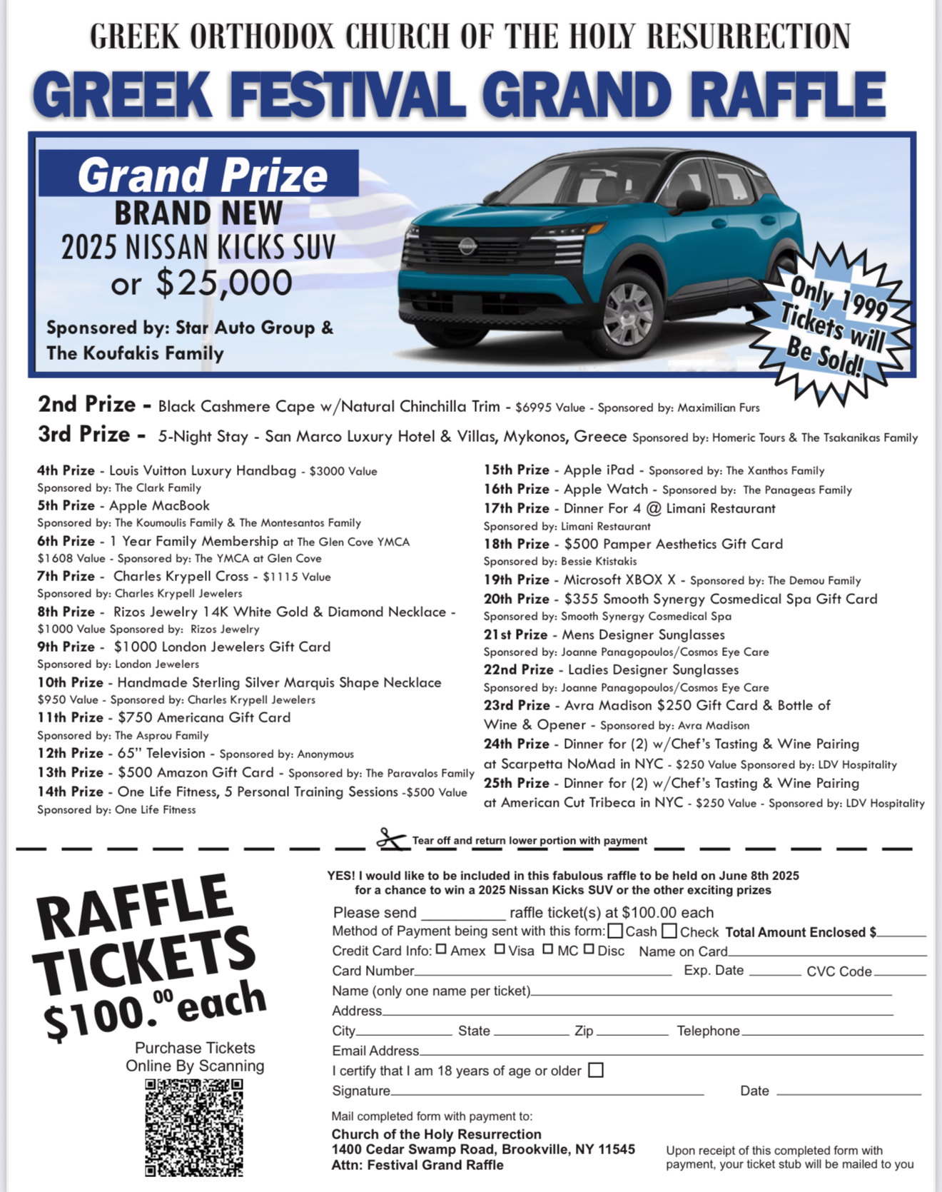 Parish Festival Raffle 2025