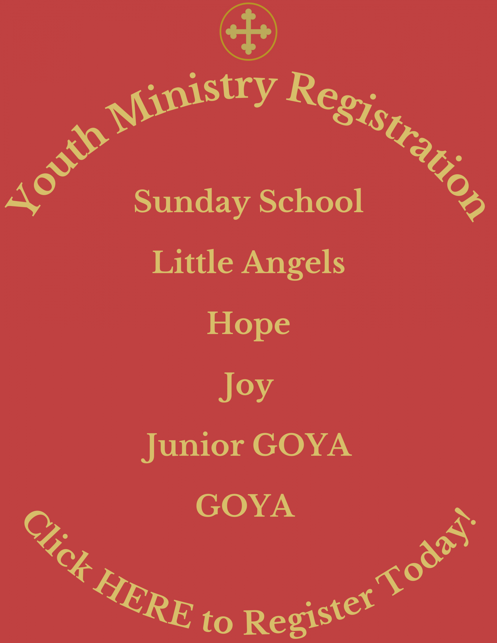 Register for our Youth Ministries